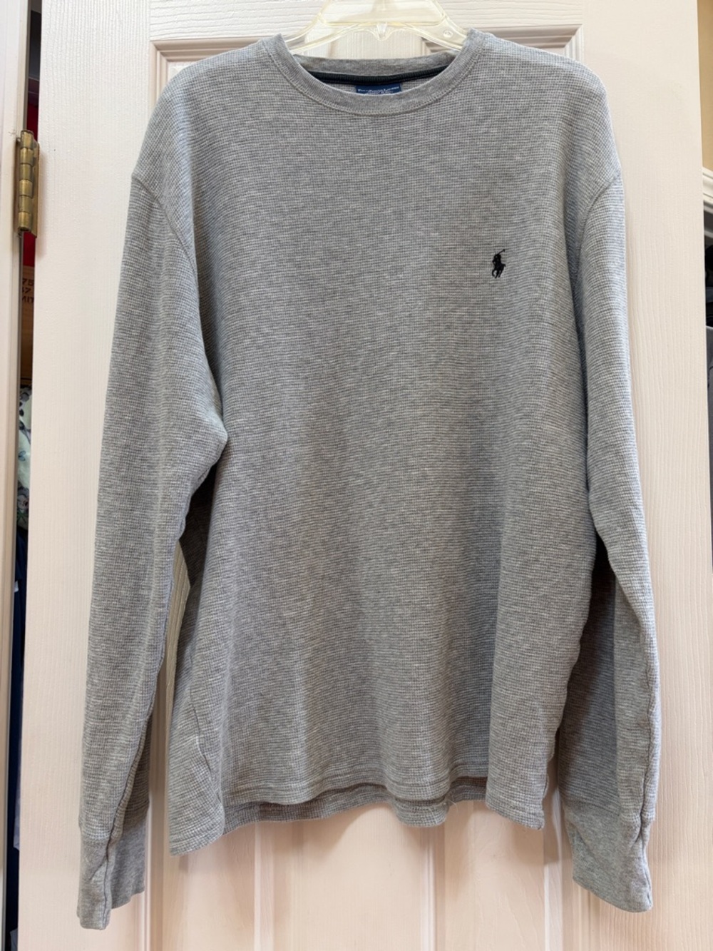Polo by Ralph Lauren Heather Gray Crewneck Thermal Long-Sleeve